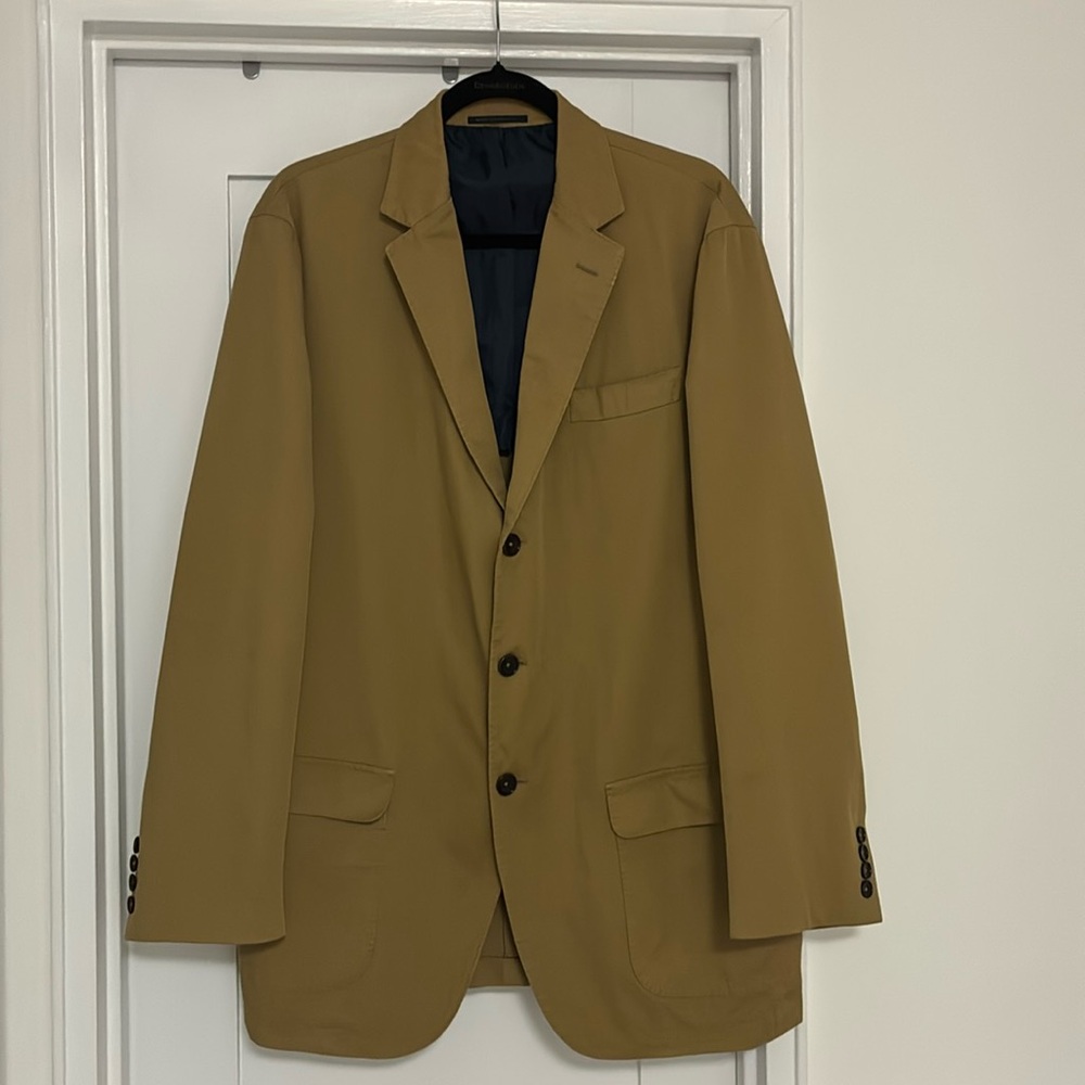 Sid Mashburn 3 Button 100% Cotton Twill Blazer 56R